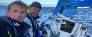 Fabien Delahaye et Anthony Marchand lors de la Transat en double Concarneau – Saint Barthélémy